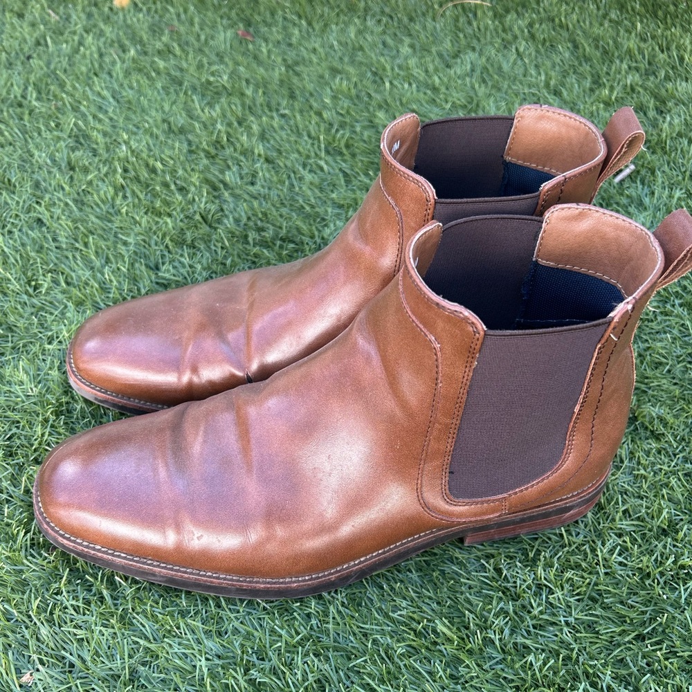 Men's Cognac Brown Chelsea Boot- Size 10M